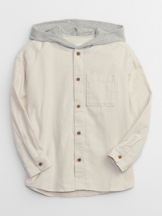 Kids Flannel Hoodie Shirt | Gap Factory