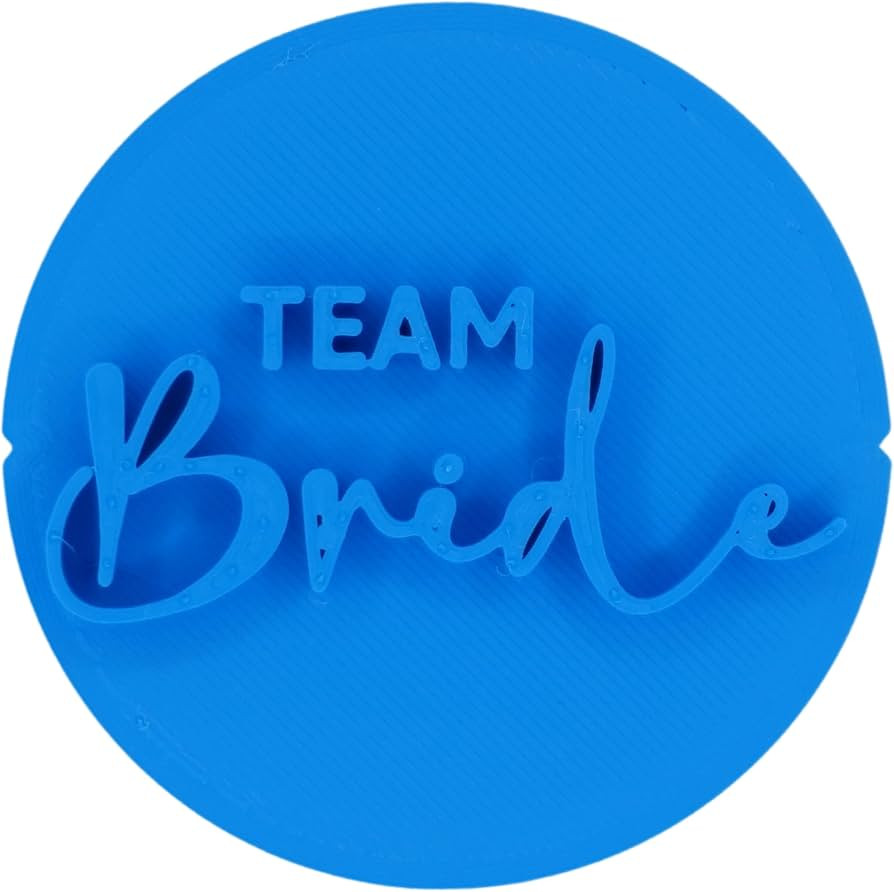 Team Bride Engagement Wedding Cookie Stamp Fondant Embosser 6cm (2.36 inches) Made in The UK for ... | Amazon (UK)