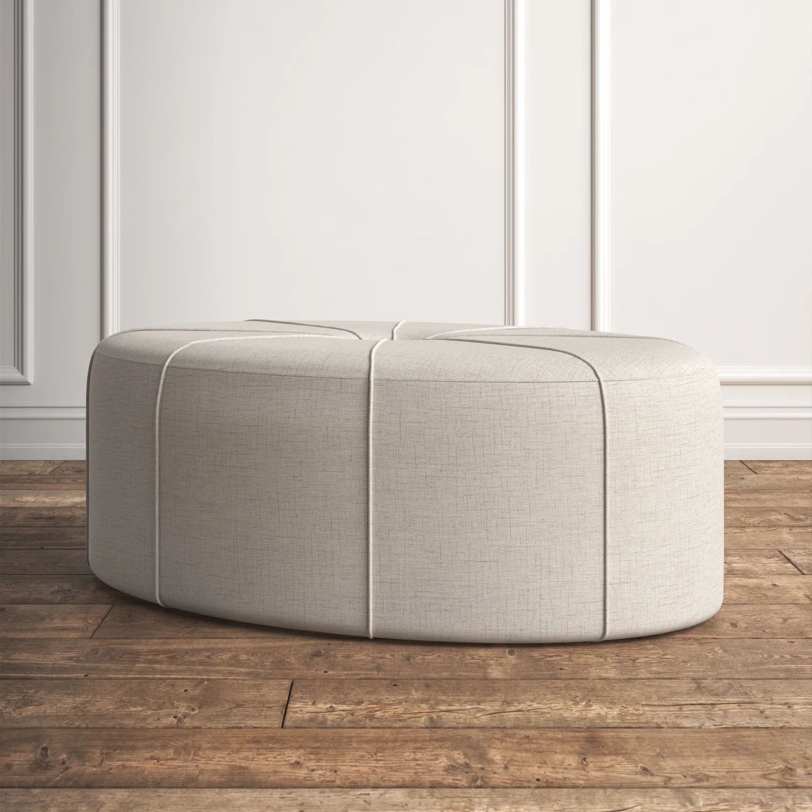Christopher Tufted Oval Cocktail Ottoman | Wayfair Professional