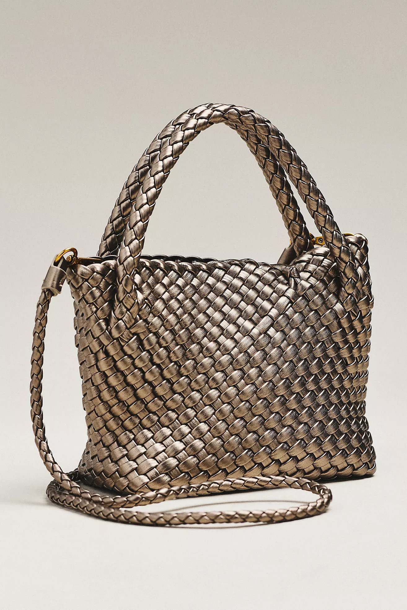 Faux Leather Woven Satchel | Anthropologie (US)