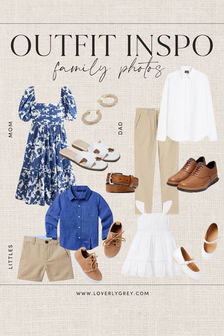 Loverly Grey spring family photo outfit idea. I love this Abercrombie dress and sweet smocked Hill House dress. 

#LTKfamily #LTKSeasonal #LTKstyletip
