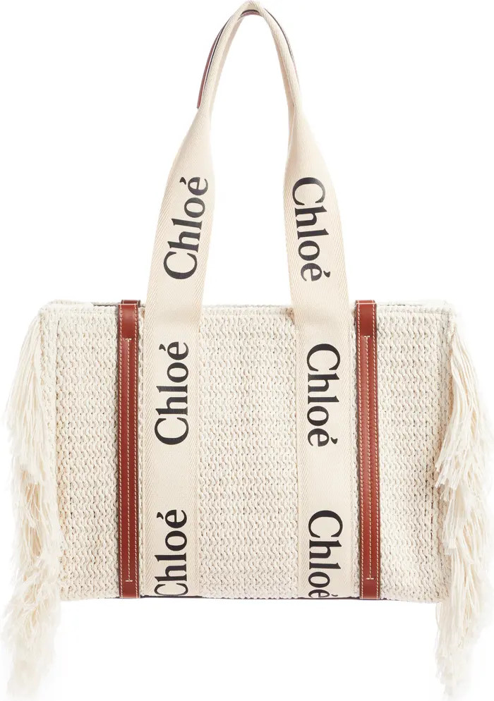 Chloé Medium Woody Cotton Knit Tote | Nordstrom | Nordstrom