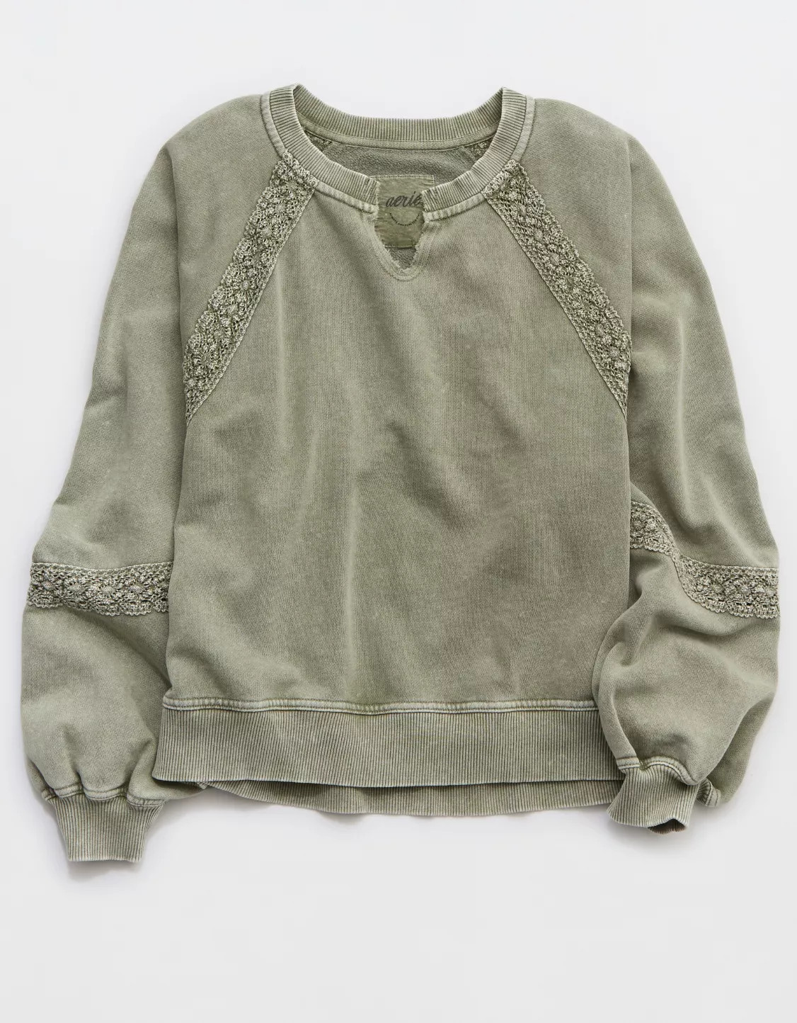 Aerie Hey Crochet Sweatshirt | American Eagle Outfitters (US & CA)