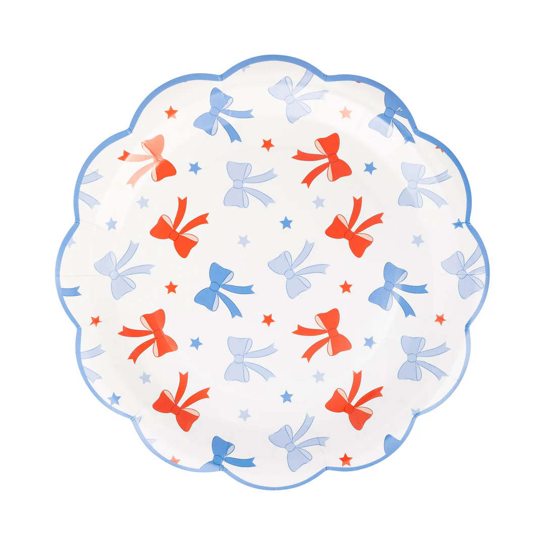 Bows Paper Plate (8 ct) | My Mind's Eye
