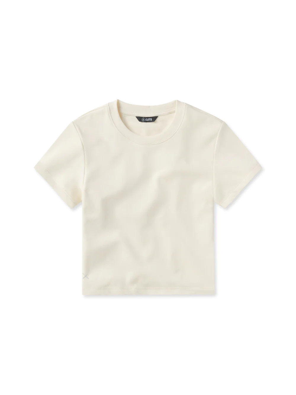 Tomboy Tee Cropped | Black Slim-fit Tomboy™ Cotton | Cuts Clothing