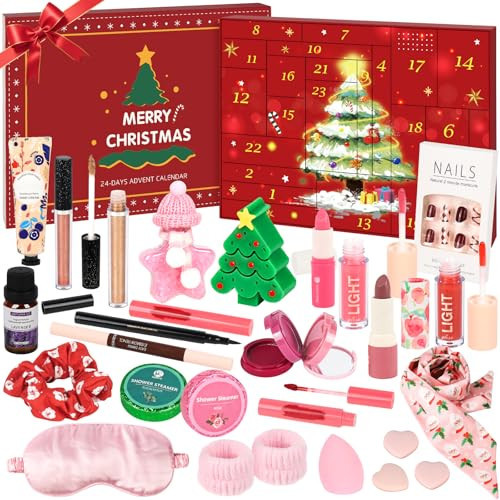 Meaicezli Advent Calendar 2025 for Teen Girls, Beauty Advent Calendar with Makeup & Bathroom Set, 24 Days Christmas Countdown Gift, Make Up Skincare Xmas Holiday Wishlist | Amazon (US)