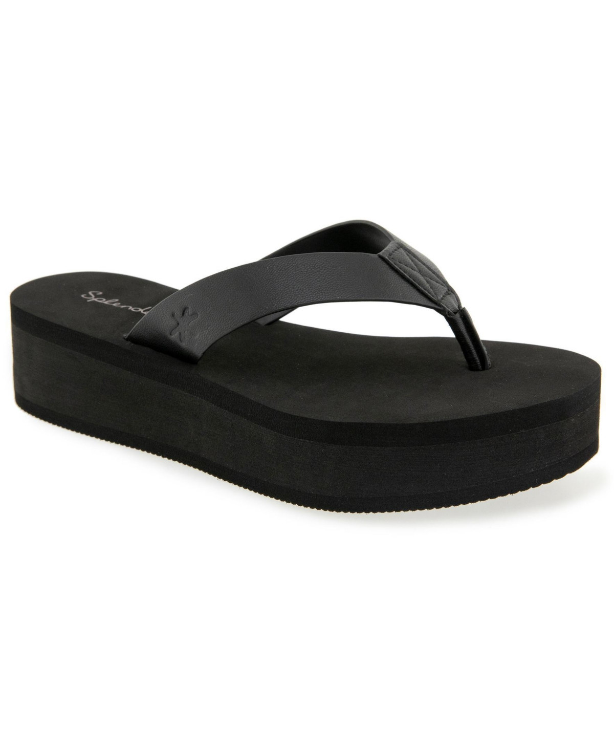 Splendid Women's Quintana Eva Wedge Flip-Flop - Black | Macy's