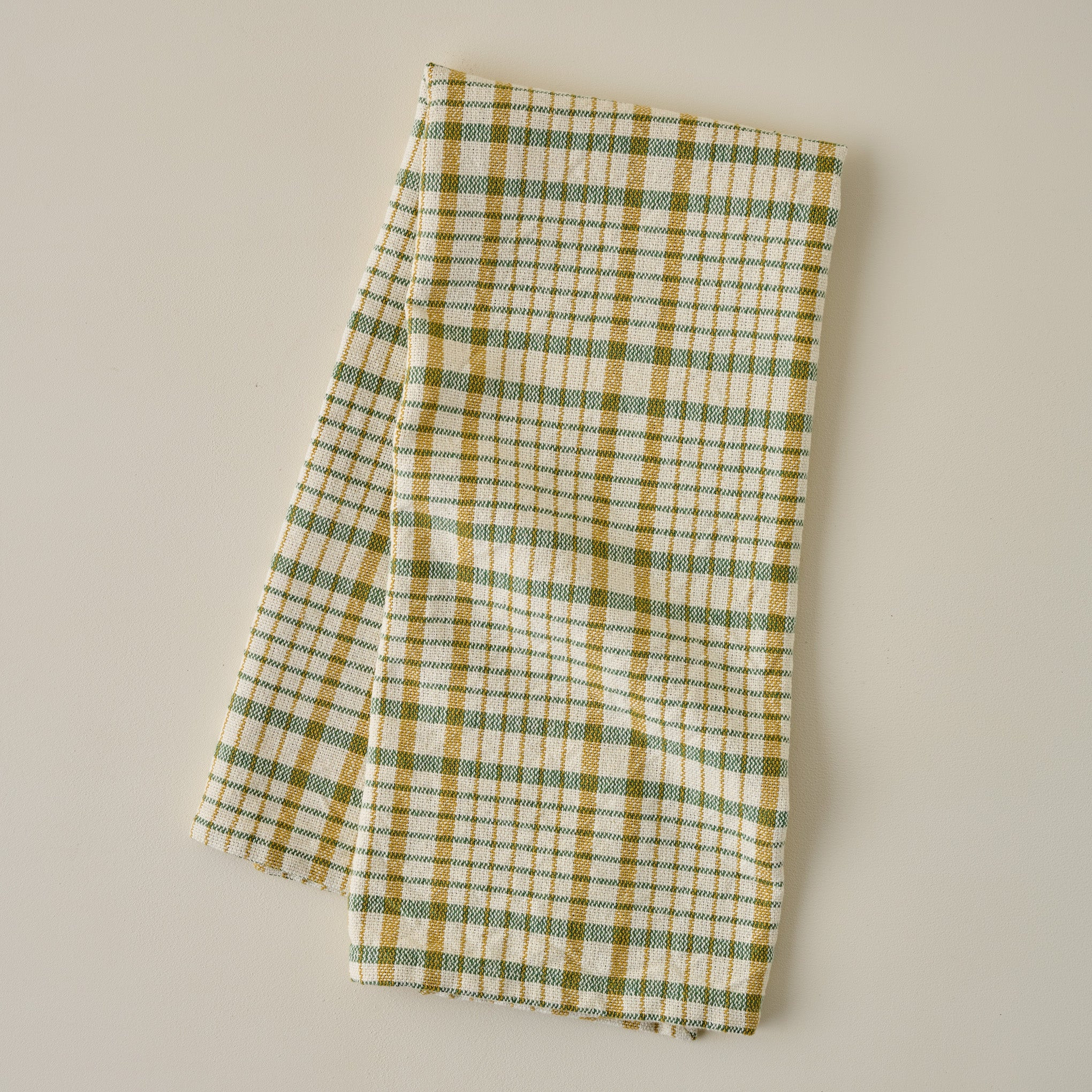 Green Windowpane Plaid Tea Towel | Magnolia