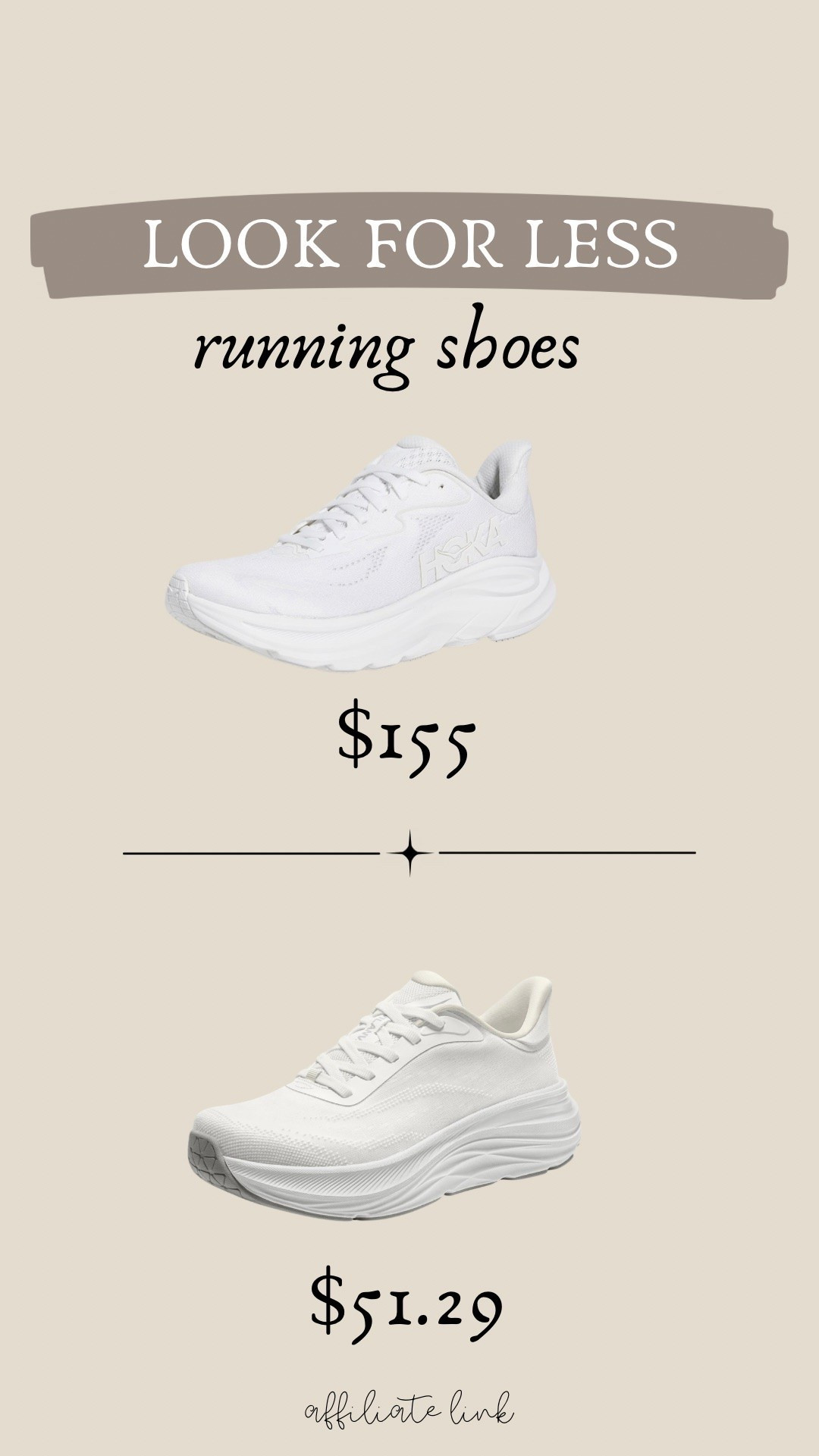 Look for less! These sneakers resemble the Hoka Clifton 10!!

Amazon shoes, Amazon find

#LTKmomlife #LTKselfcare #LTKootd