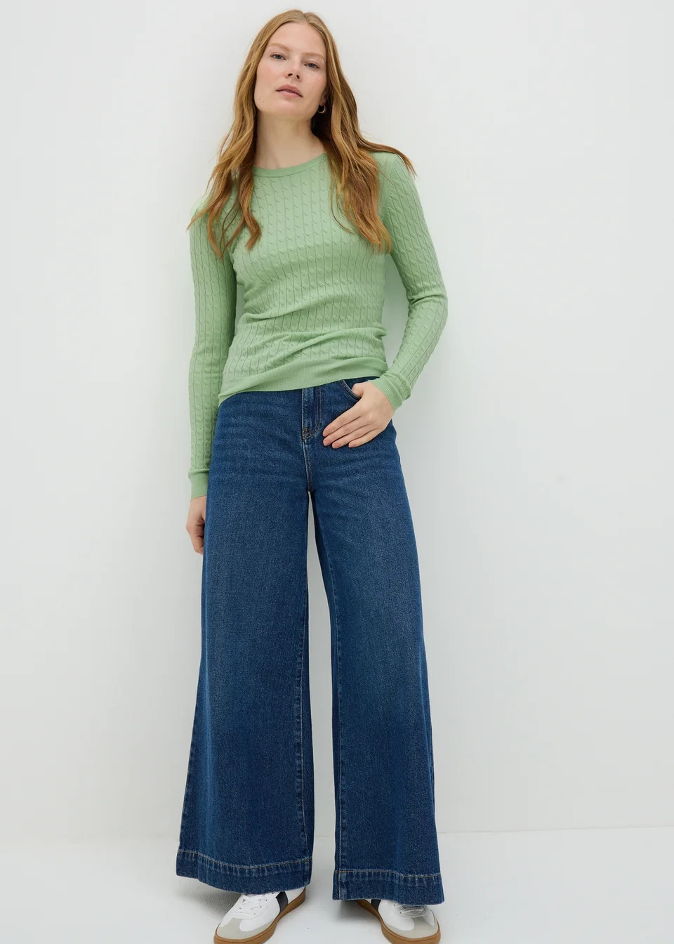 Green Baby Cable Jumper | Matalan (UK)