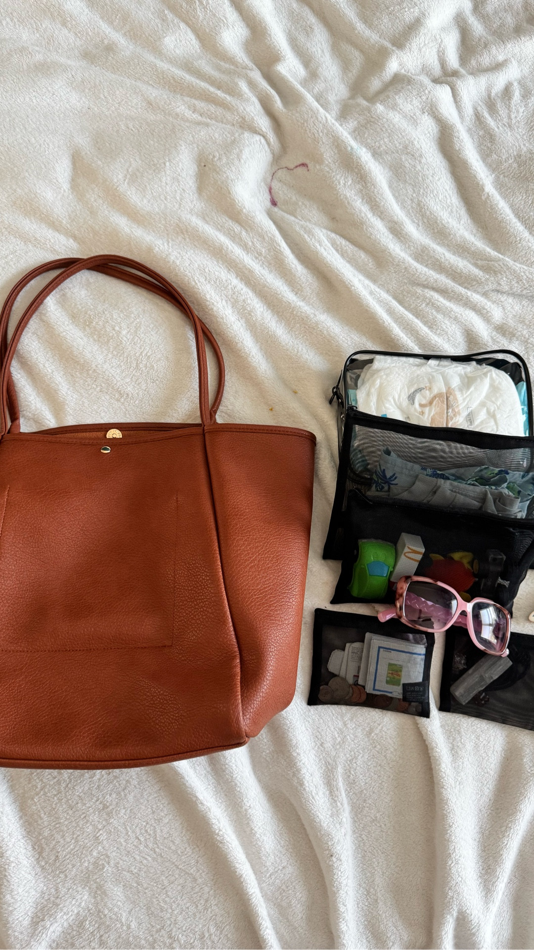 Using my favorite Amazon tote bag as a diaper bag! Got some organizers to keep everything neat and organized and LOVE the final set-up! 

#LTKItBag #LTKBaby