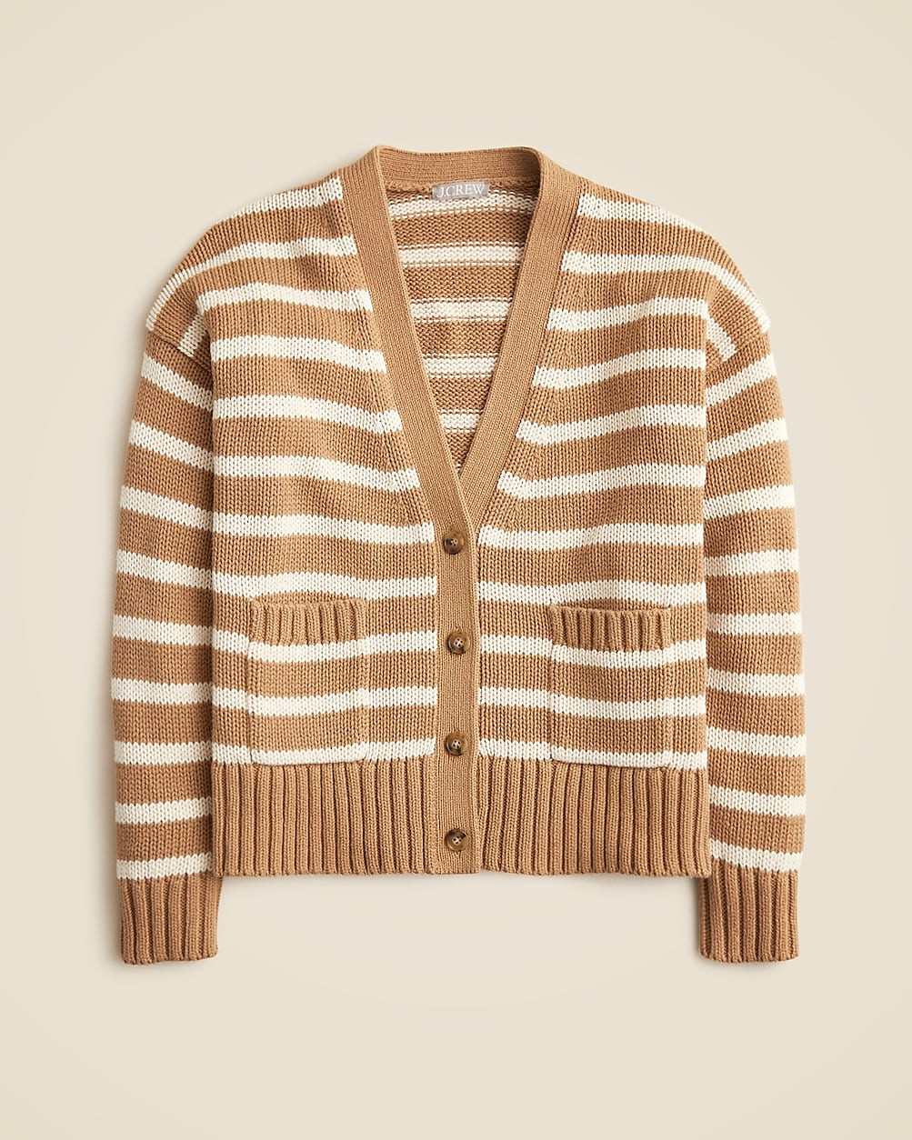 Heritage cotton relaxed cardigan sweater in stripe | J. Crew US