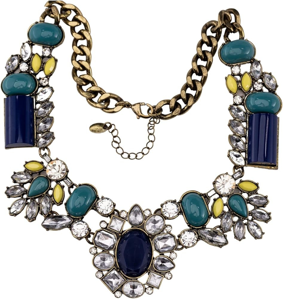 Olivia Welles Necklaces for Women - Radiant Collar Design - Dazzling Crystal Jewels, Exquisite Cr... | Amazon (US)