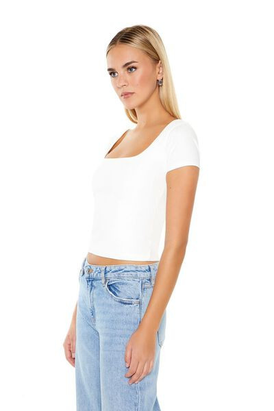 Sculpt Shape Cropped Tee | Forever 21