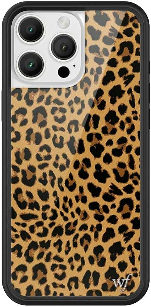 Wildflower Cases - Meow, Compatible with Apple iPhone 16 Pro Max | Leopard Animal Brown Black Spo... | Amazon (US)