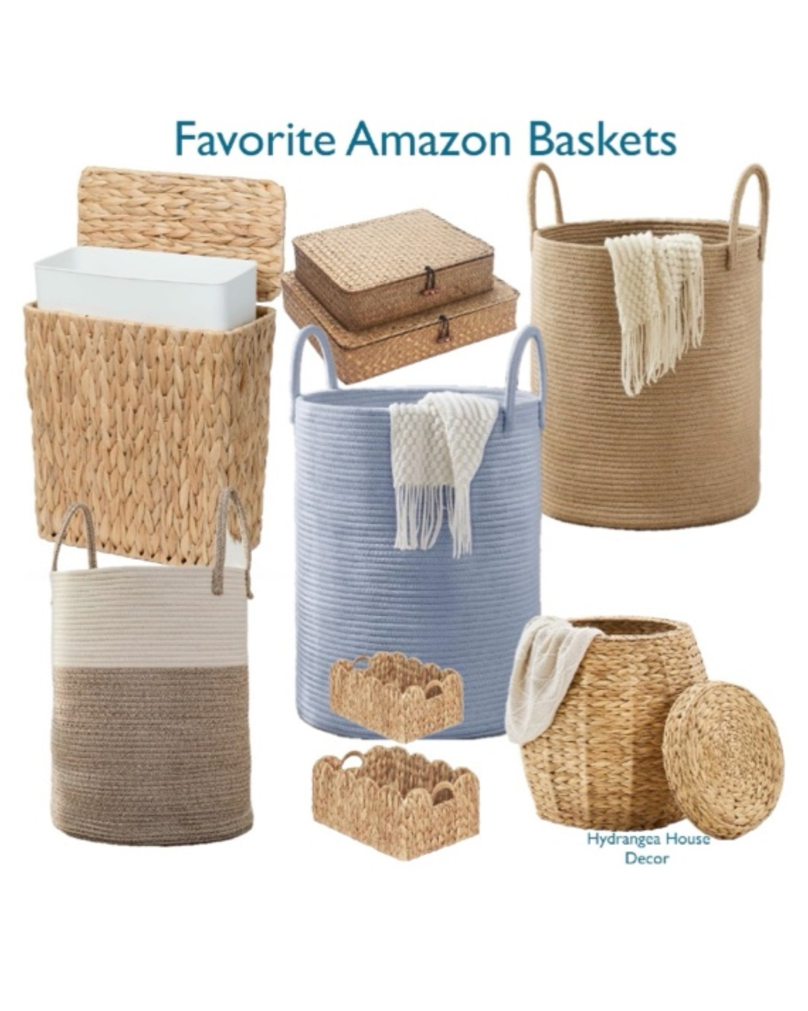 Woven baskets that are perfect for decorating shelves or any room in the house. They add the perfect texture for that cozy feel. 
#woven #baskets

#LTKHome