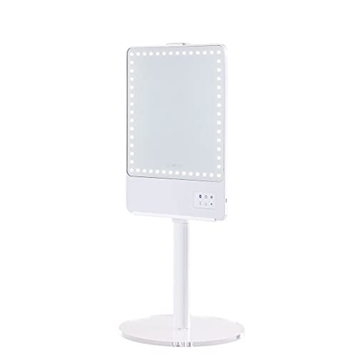RIKI Skinny Vanity Stand | Adjustable Height Stand for RIKI Skinny Mirrors (White) | Amazon (US)