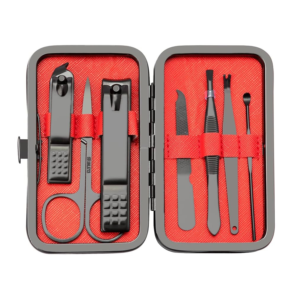 Manicure Set 7 In 1 Stainless Steel Nail Kit Manicure Kit Gifts for Dad Gifts for Christmas Nail ... | Amazon (US)