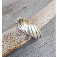 Chunky Silver Ring, Heavy, Solid, Sterling Silver, Twisted Thick Wedding Ring, Unisex, Handmade, Silver Band, Mens Ring, Hipster, Boho, Vintage | Etsy (US)