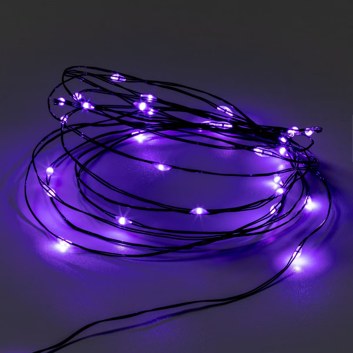 30ct LED Halloween Dewdrop Fairy String Lights Purple - Hyde & EEK! Boutique™ | Target