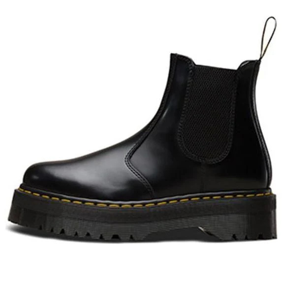 Dr. Martens 2976 Quad Leather Platform Chelsea Boots 24687001 | KICKS CREW