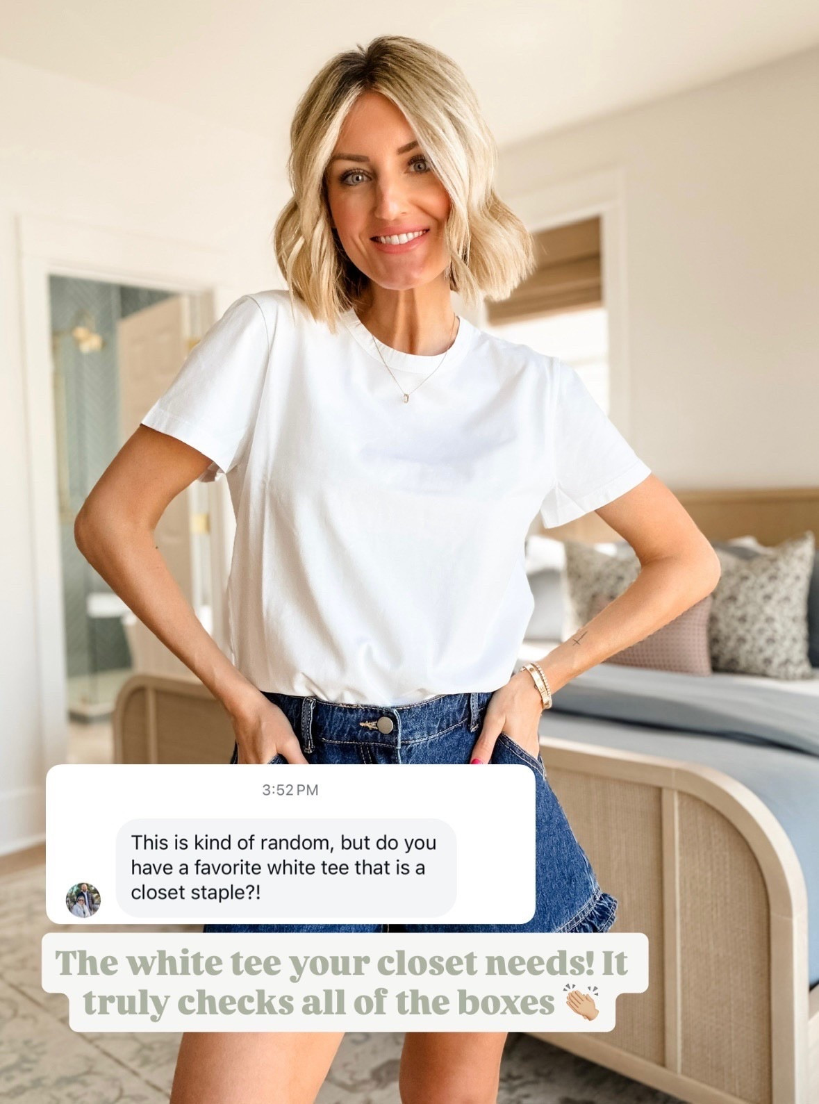 The best white tee! Endless ways to style this! Wearing S.

Loverly Grey, plain white tee outfit ideas, spring fashion, spring outfit ideas 

#LTKSeasonal #LTKootd