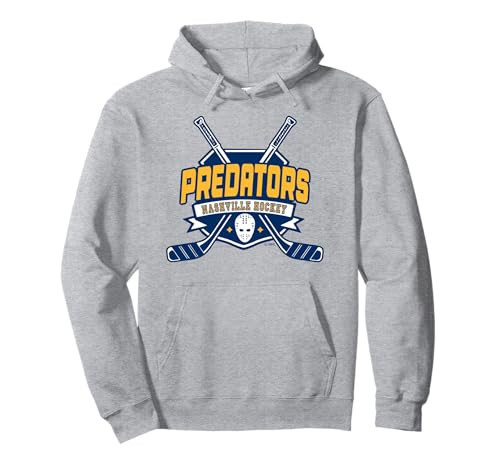 Nashville Predators Hockey Sticks Gray Officially Licensed Pullover Hoodie | Amazon (US)
