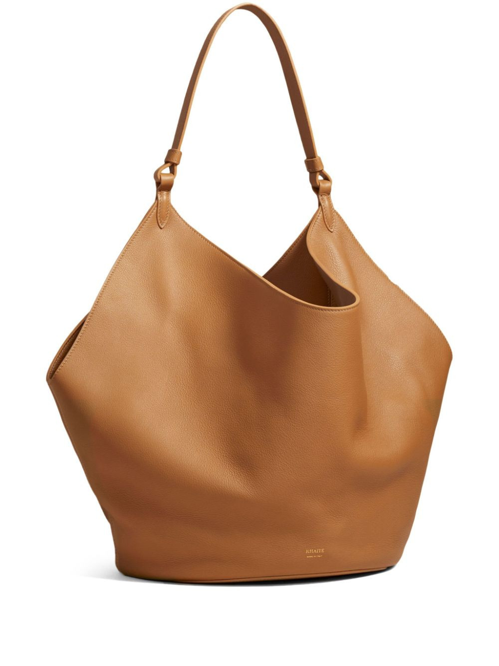 KHAITE - Bolsa tote The Lotus média de couro - mulher - couro de bezerro - Tamanho único - Marrom | Farfetch (BR)