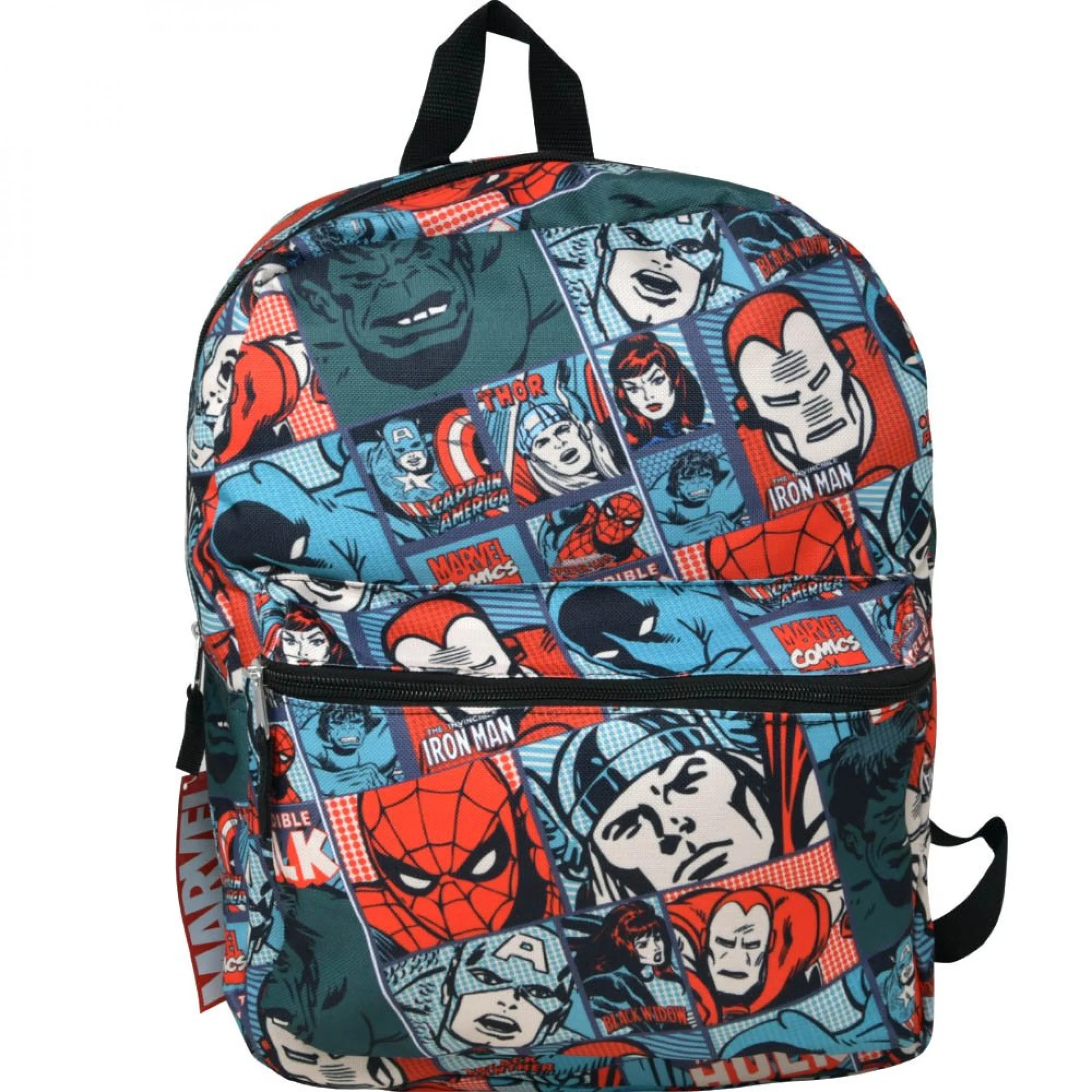 Marvel Avengers Retro Comic Strips All Over Print 16" Backpack | Walmart (US)