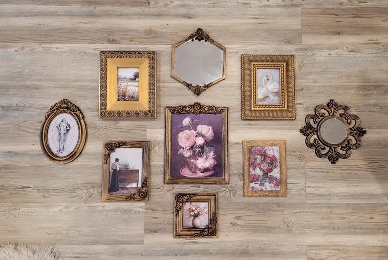 Vintage and Modern Picture Frames: Gold Ornate, Moody, Dark Academia, Gallery Wall, Maximalist | Etsy (US)