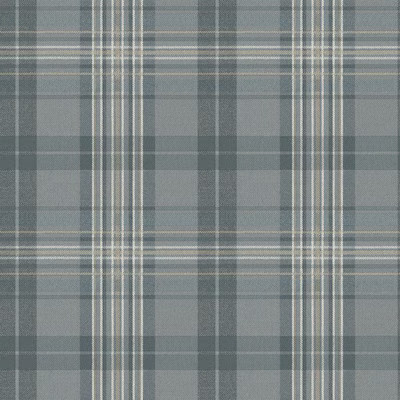 Chesapeake Homestead 56.4-sq ft Slate Non-woven Plaid Prepasted Water Activated Paste Wallpaper | Lowe's