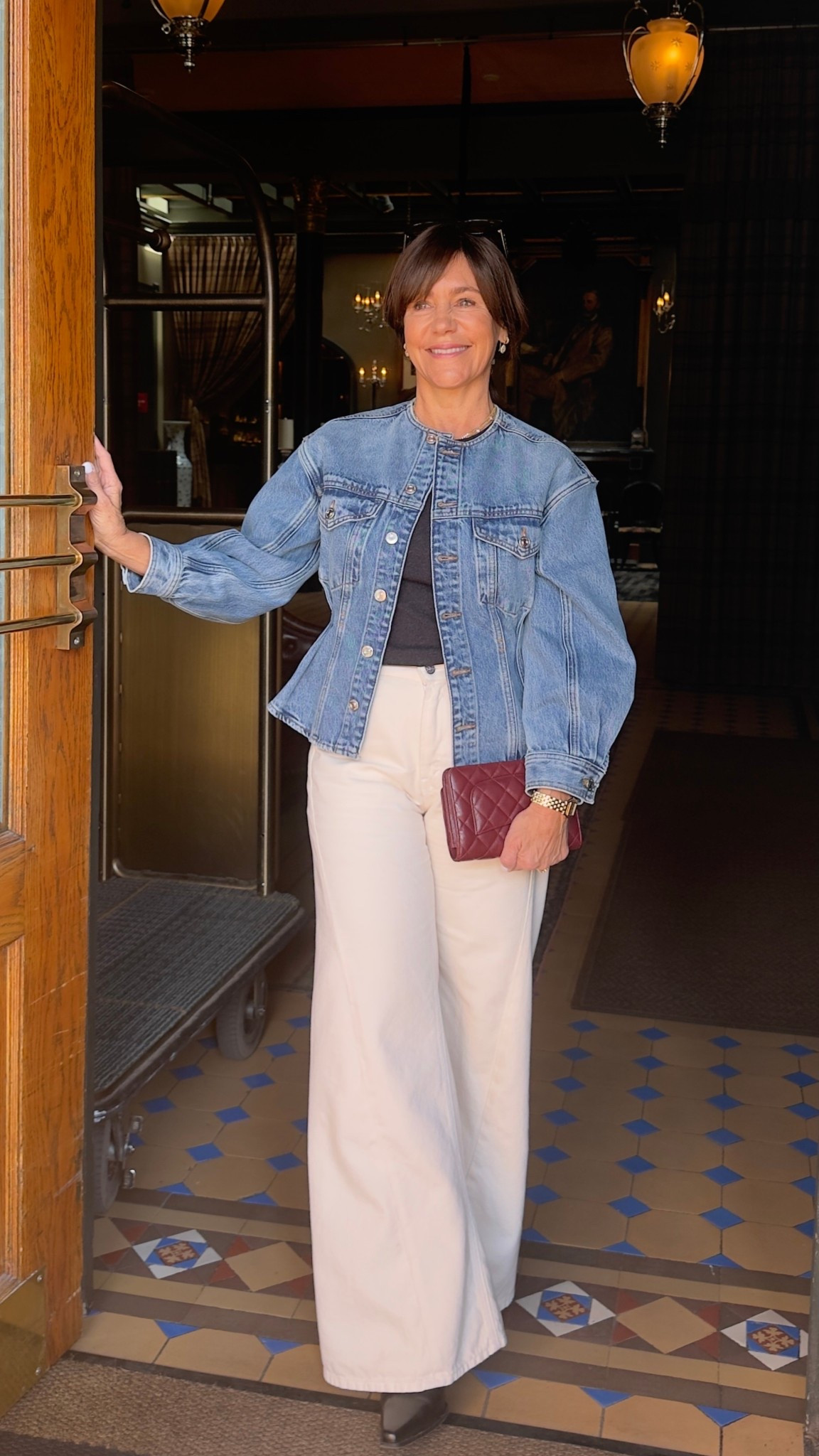 I’ve worn these wide-leg ecru jeans every day for the past week, and it’s not often I find a gene that is so cool. It gives everything an update and I bought two washes! ￼

I’m wearing the petite version, size 26.

#LTKOver40 #LTKSeasonal