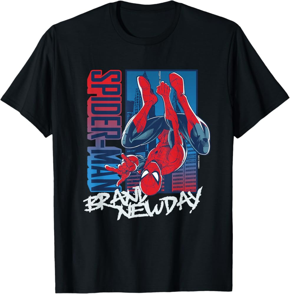 Marvel Spider-Man: Brand New Day Spidey Color Grade Hang T-Shirt | Amazon (US)