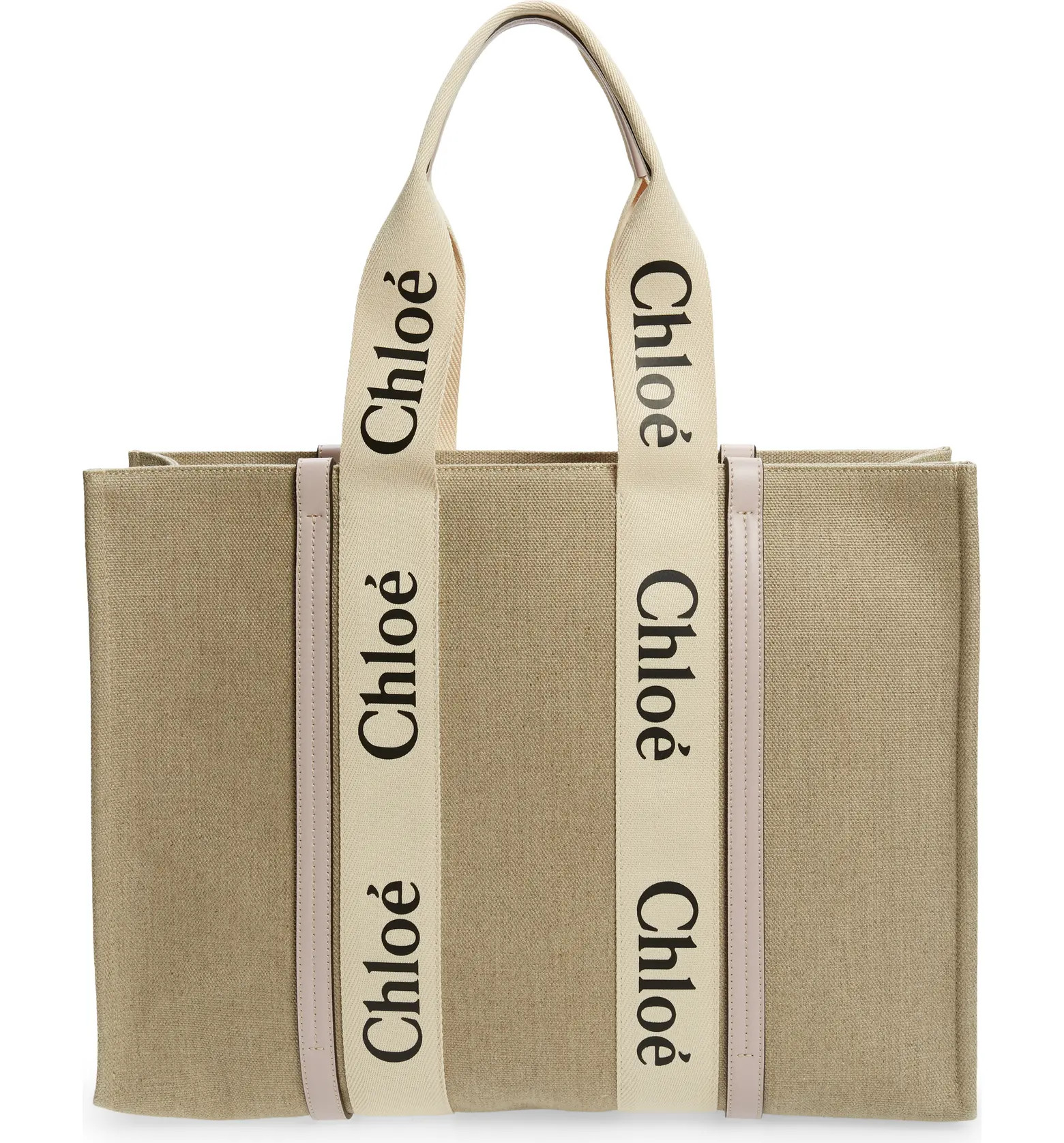 Chloé Large Woody Linen Tote | Nordstrom | Nordstrom
