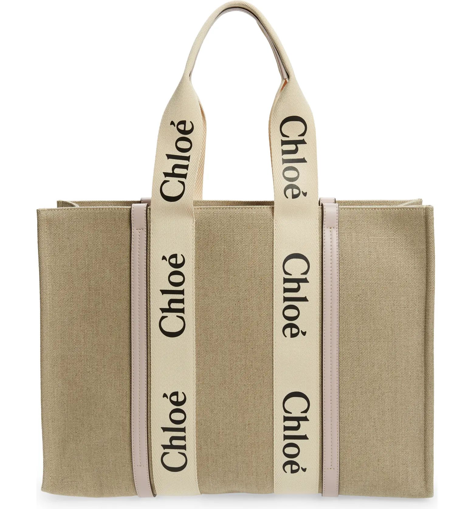 Chloé Large Woody Linen Tote | Nordstrom | Nordstrom