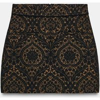 Zara - Jacquard Zw Collection Skirt - Black - S - Woman | Zara US