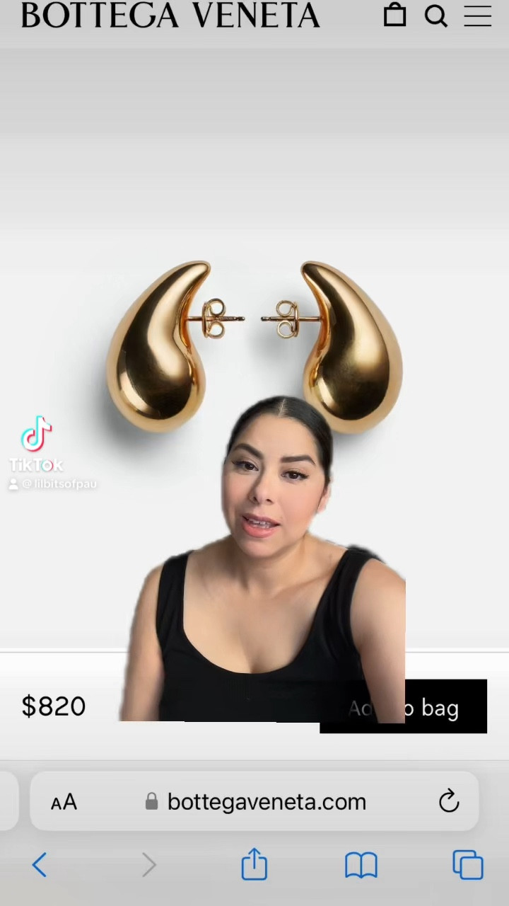 look for less bottega veneta earrings, gold chunky drop earrings

#LTKunder50 #LTKFind #LTKsalealert