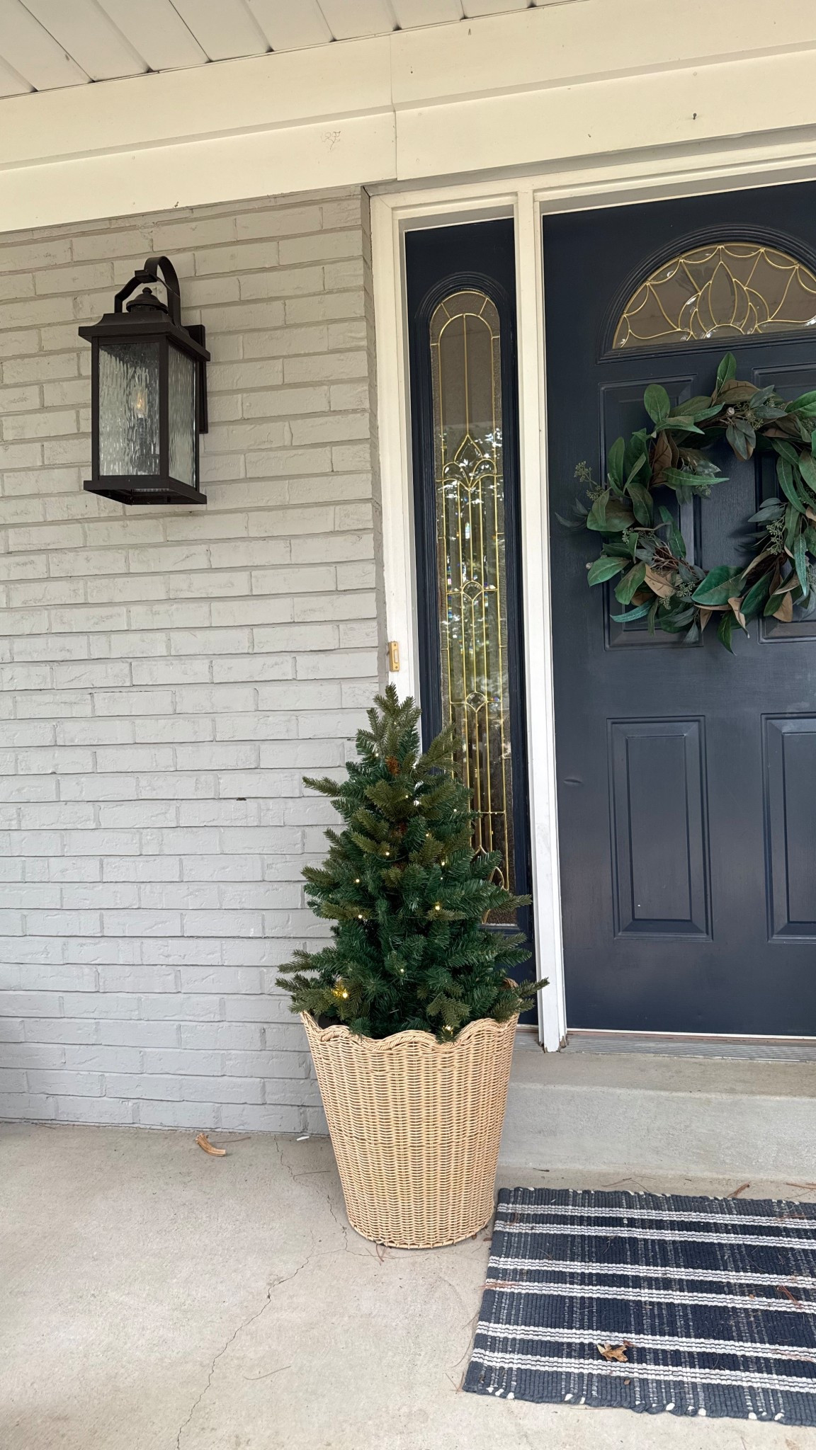 Outdoor faux Christmas trees
Set of two outdoor Christmas trees
Lights with a timer and battery operated 

#LTKStyleTip #LTKSeasonal #LTKSaleAlert