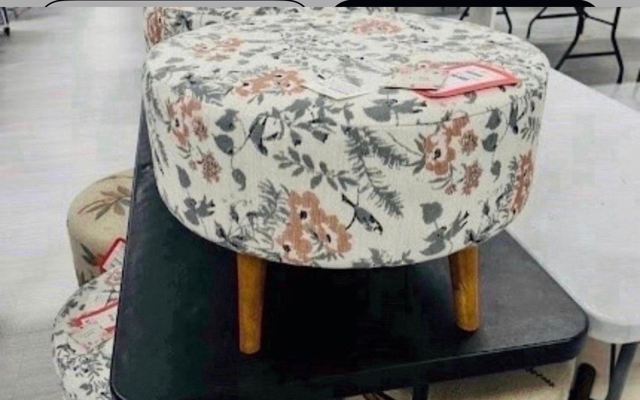 Is it even a TJ Maxx run if you don’t fall in love with an ottoman? These round floral stools are the perfect way to add a pop of pattern and a touch of vintage charm to your living room or vanity setup. I love the tapered wooden legs—they give it such a clean, mid-century modern vibe!

#LTKHome