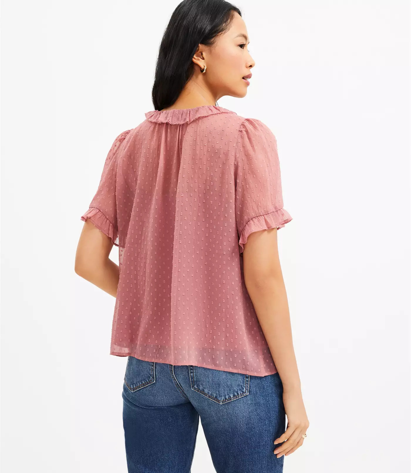 Clip Ruffle Top | LOFT