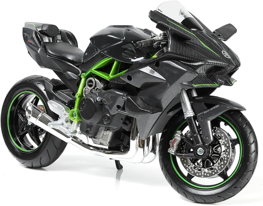Compatible for 1:12 Kawasaki Ninja H2R Motorcycle Model Toy Die-cast Metal Mini Motorbike Toy for... | Amazon (US)