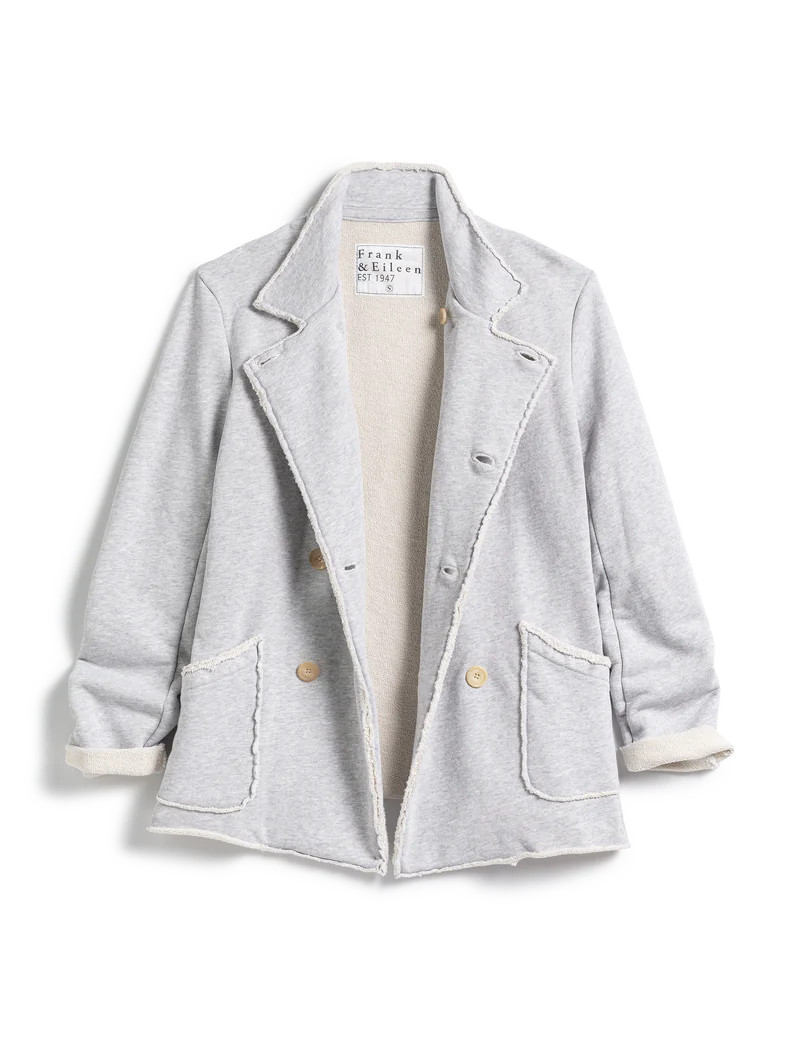 BELFAST Gray Melange, Triple Fleece | Frank & Eileen