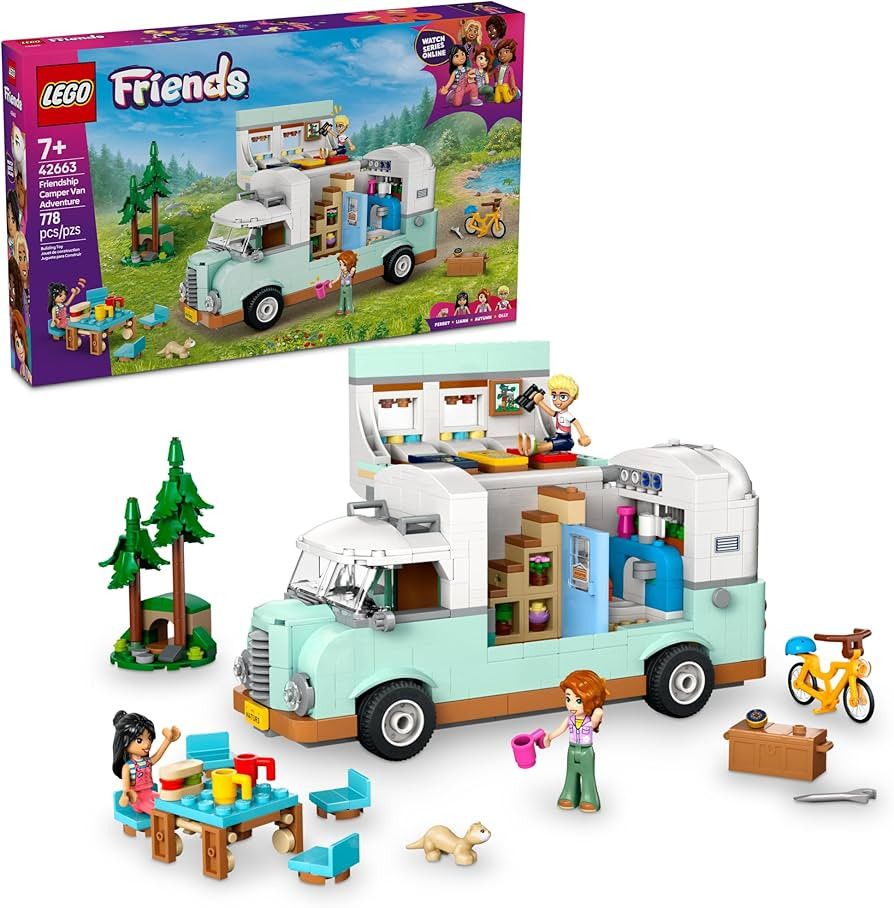 LEGO Friends Friendship Camper Van Adventure Toy Building Set - Pretend Play Set for Kids, Girls ... | Amazon (US)