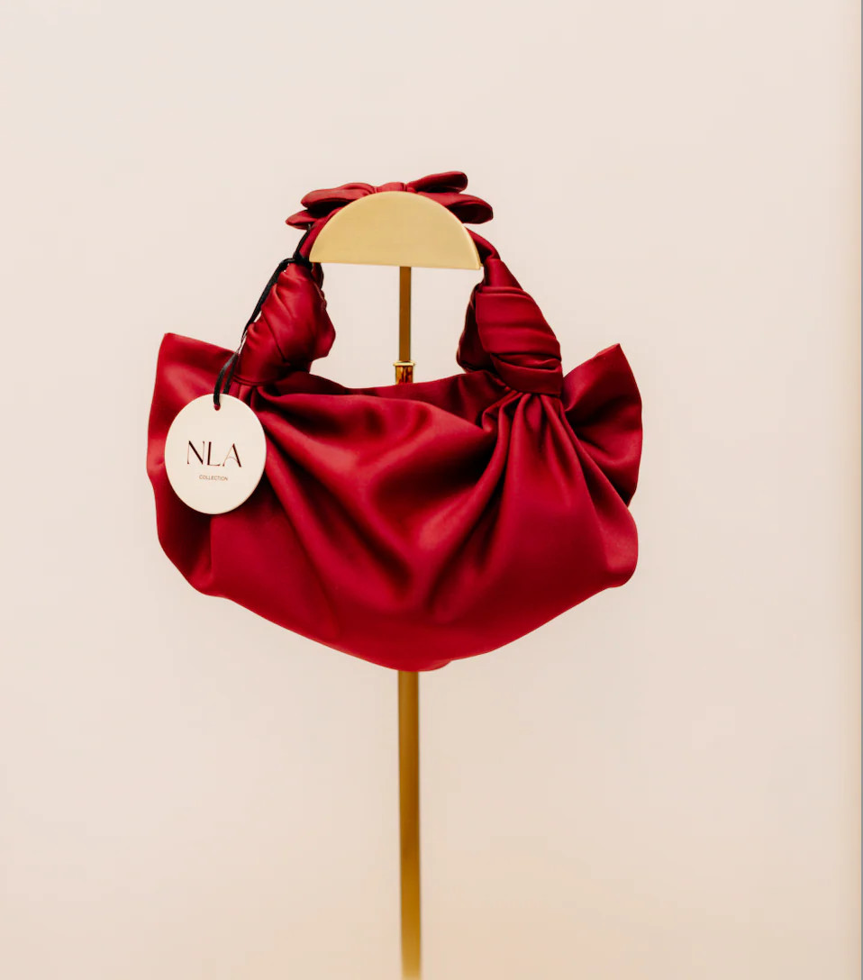 Silk Knot Bag Merlot | Maison Rogue