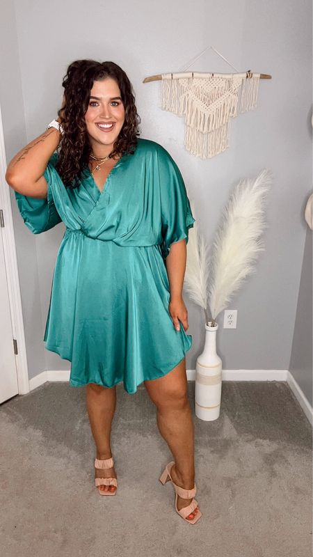 Midsize flowy vacation mini dress 🏝️✨🥝 
Size: L, TTS, stretchy waistband can fit bigger! Extra length in the back 
#midsizeoutfits #vacationoutfits #resortwear #minidress #curvydress #affordablefashion #ootd #springstyle #summerdress #summeroutfits #heels 

#LTKSeasonal #LTKstyletip #LTKcurves