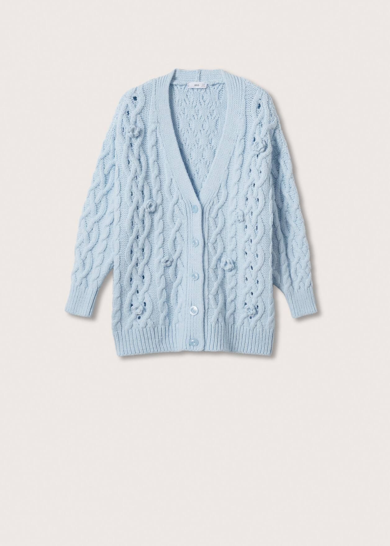 Flowers knit cardigan | MANGO (US)