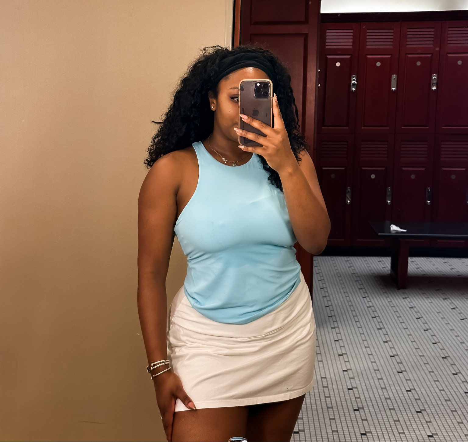 Workout outfit of the day! Loving this skirt and top from target! Im wearing a medium Top and bottom! 

#LTKFitness #LTKStyleTip #LTKFindsUnder50