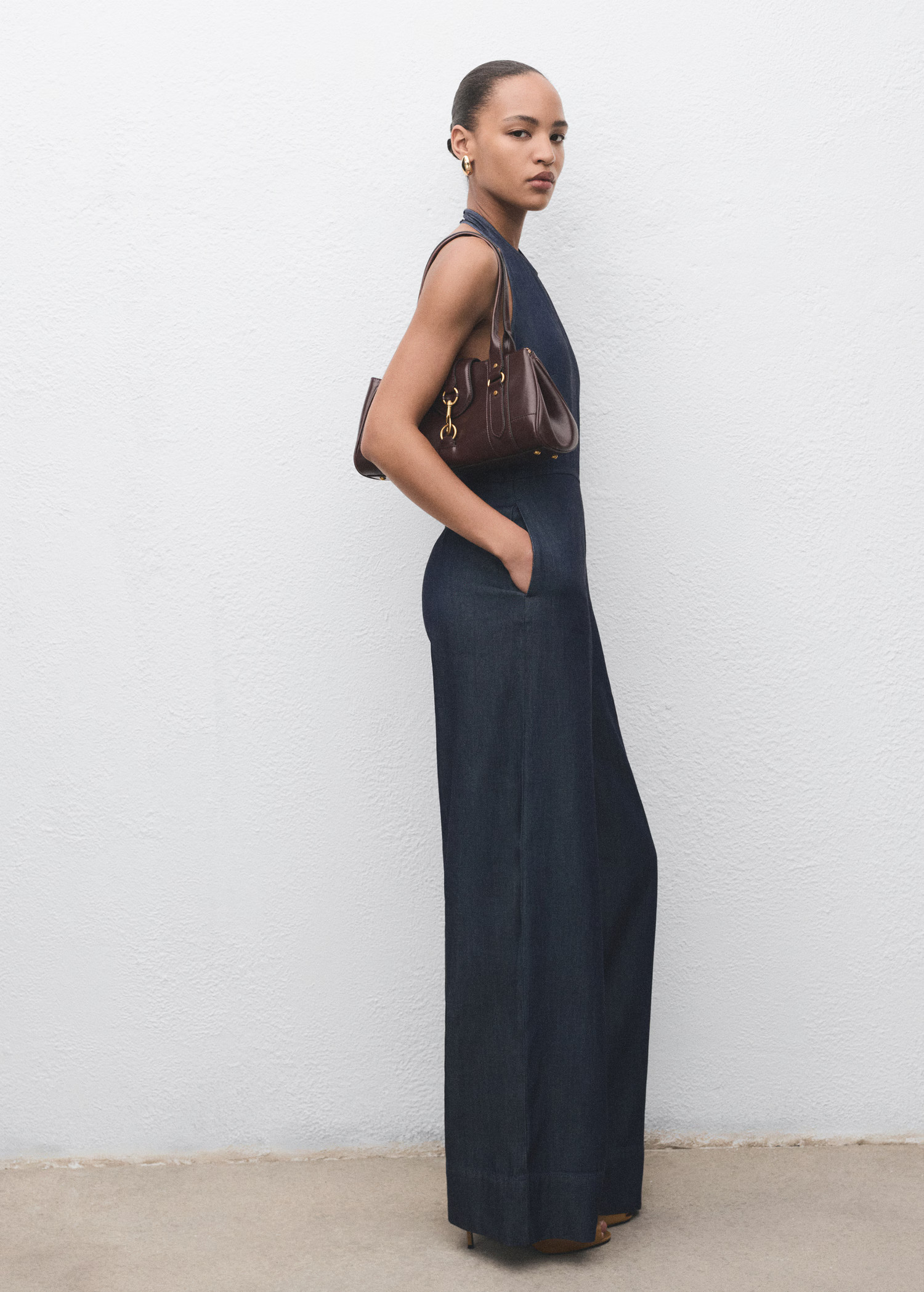 Lyocell denim jumpsuit - Women | MANGO USA | Mango (US/MX/AU)