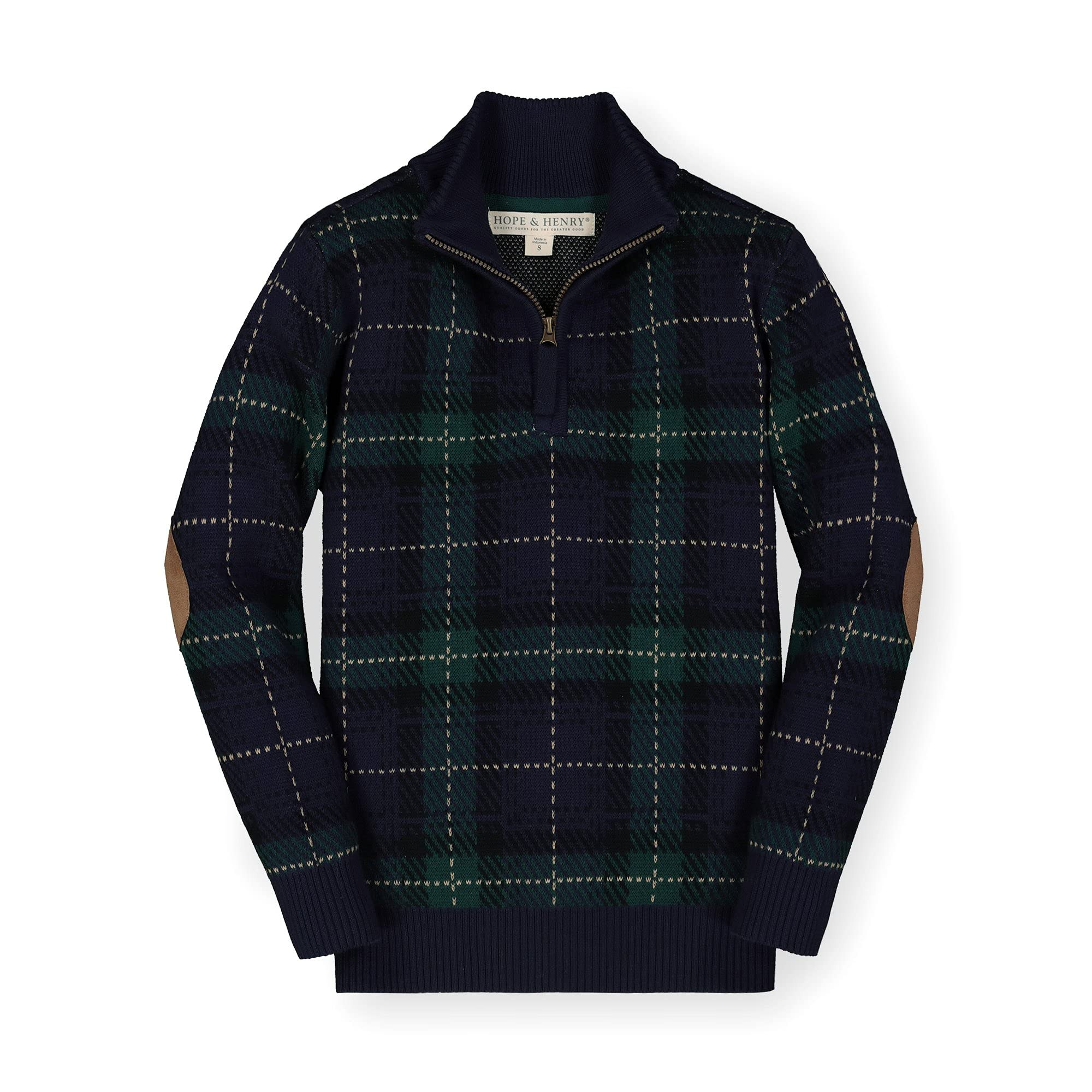 Hope & Henry Boys' Long Sleeve Half Zip Pullover Sweater | Amazon (US)