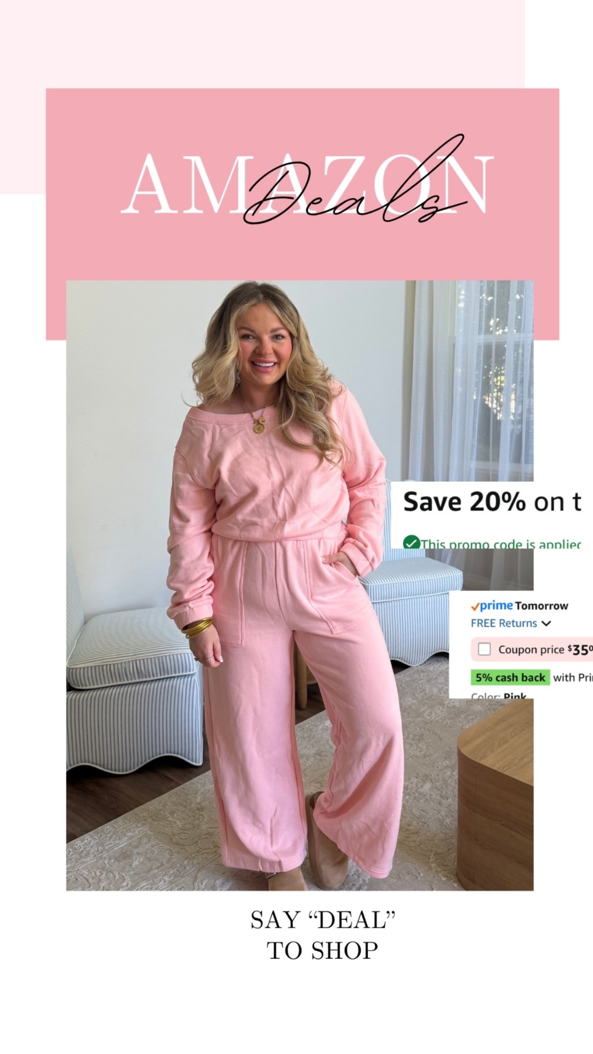 Cutest jumpsuit that’s open on tee back! So comfy and on deal today! 

#LTKSaleAlert #LTKMidsize